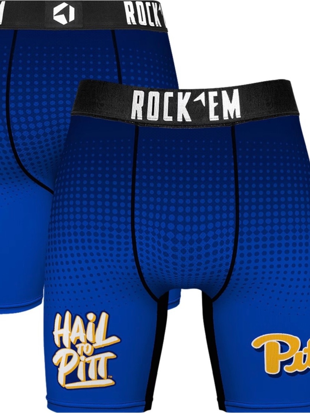 Pitt Panthers Rock Em Socks Boxer Briefs - Royal “hail to Pitt” size large
